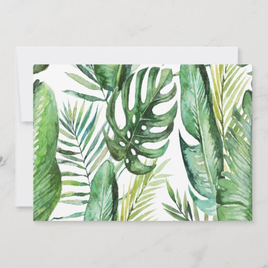 Wild One 1st Birthday Oerwoud Safari Uitnodiging (Achterkant)