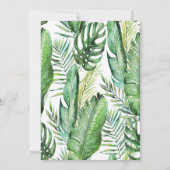 Wild One 1st Birthday Oerwoud Safari Uitnodiging (Achterkant)