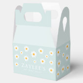 Wild One 1st Birthday Party Boho Aquamarine Daisy Bedankdoosjes (Geopend)