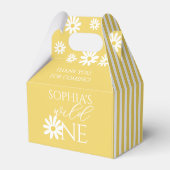 Wild One 1st Birthday Party Boho Daisy Bedankdoosjes (Achterkant)