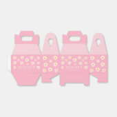 Wild One 1st Birthday Party Boho Pink Daisy Bedankdoosjes (Uitgevouwen)