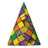 Wild One 1st Birthday Party Kinder Safari Feesthoedjes (Achterkant)