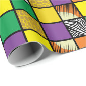 Wild One 1st Birthday Party Safari Cadeaupapier (Rol Hoek)