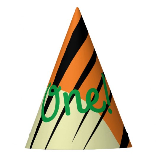 Wild One 1st Birthday Party Safari Feesthoedjes (Voorkant)