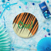 Wild One 1st Birthday Party Safari Papieren Bordje (Feest)