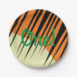 Wild One 1st Birthday Party Safari Papieren Bordje