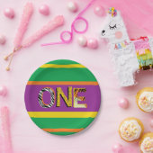 Wild One 1st Birthday Party Safari Papieren Bordje (Feest)