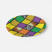 Wild One 1st Birthday Party Safari Papieren Bordje (Gekanteld)