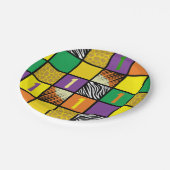 Wild One 1st Birthday Party Safari Papieren Bordje (Gekanteld)