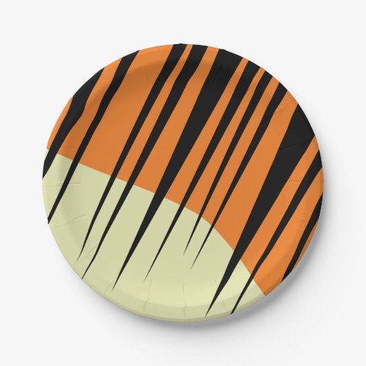 Wild One 1st Birthday Party Safari Papieren Bordje (Voorkant)