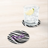 Wild One 1st Birthday Party Safari Ronde Kartonnen Onderzetter (Insitu)