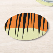 Wild One 1st Birthday Party Safari Ronde Kartonnen Onderzetter (Gebogen)