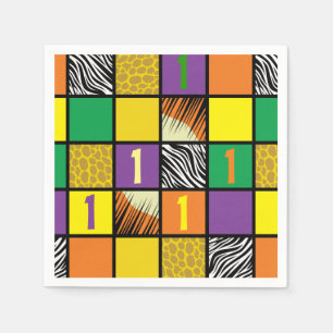 Wild One 1st Birthday Party Safari Servet