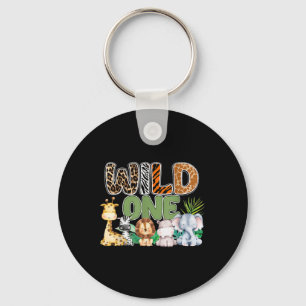 Wild One 1st Birthday Safari Family Matching Sleutelhanger