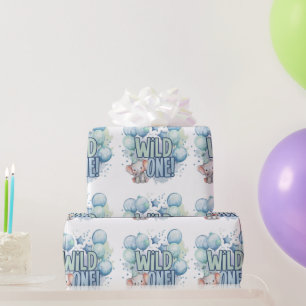 Wild One 1st Birthday Waterverf Cadeaupapier