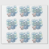 Wild One 1st Birthday Waterverf Cadeaupapier (Vlak)
