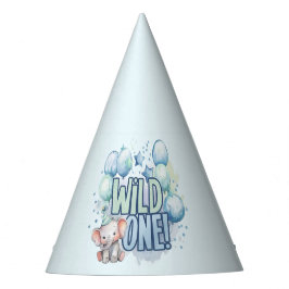 Wild One 1st Birthday Waterverf Feesthoedjes