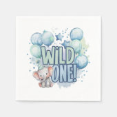 Wild One 1st Birthday Waterverf Servet (Voorkant)