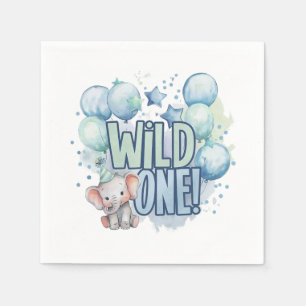 Wild One 1st Birthday Waterverf Servet