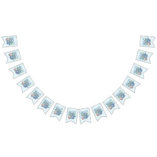 Wild One 1st Birthday Waterverf Vlaggetjes