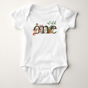 Wild One 1st Birthday Woodland Animals T shirt