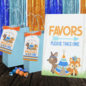 Wild One 1st Birthday Woodland Dank u Cadeaulabel