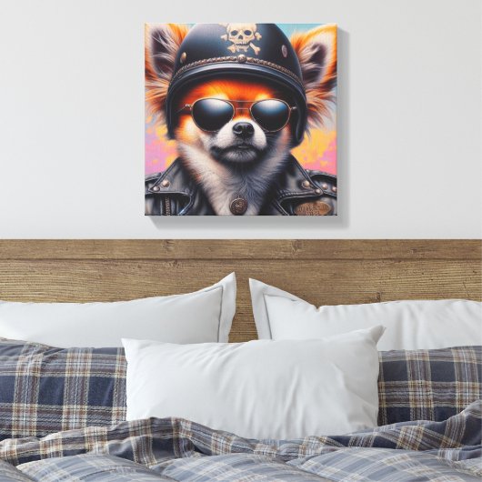 WILD ONE 5 CANVAS AFDRUK (Insitu (Slaapkamer))