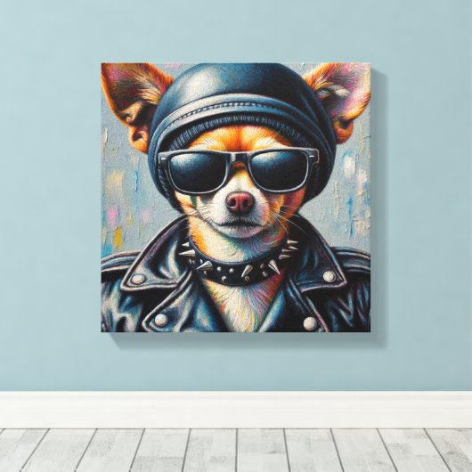 WILD ONE 7 CANVAS AFDRUK (Insitu (Houten vloer))