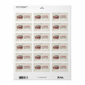 Wild One Adresetiketten Wild One Party Etiket (Full Sheet)