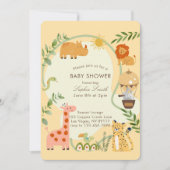 Wild One Adventure wacht op Baby shower afgerond Kaart (Voorkant)