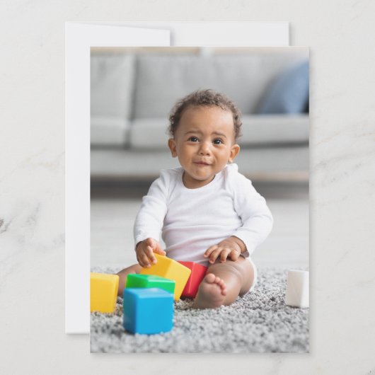 Wild One Afrikaanse Savanne Kinderverjaardagsfeest Kaart (Achterkant)