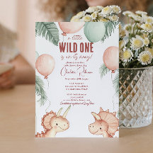 Wild One and Two Dinosaurs Baby shower