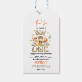 Wild One Animal 1st Birthday Party – Jungle Safari Cadeaulabel