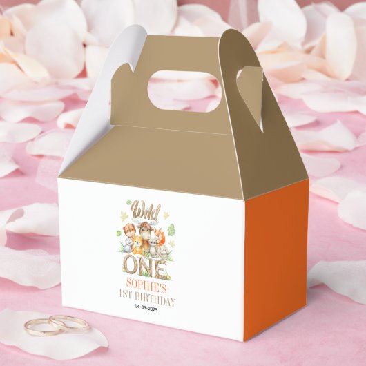 Wild One Animal 1st Birthday Party | Safari Jungle Bedankdoosjes (Huwelijk)