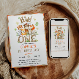 Wild One Animal 1st Birthday Party | Safari Jungle Kaart