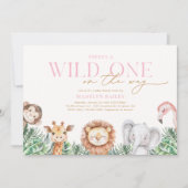 Wild One Animals Baby Shower Uitnodigingen (Voorkant)