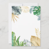 Wild One Animals Oerwoud Flowers Tropisch 1st Kaart (Achterkant)