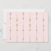 Wild One, Arrows, Dream Catcher Flamingo Birthday Kaart (Achterkant)