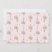 Wild One, Arrows, Swan Flowers, Boho Birthday Kaart (Achterkant)