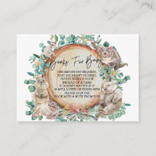 Wild One Australian Animal Cute Books voor Baby Informatiekaartje