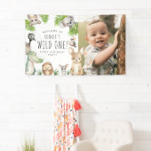 Wild One! Australische dieren verjaardagsfeestje Spandoek (Insitu)