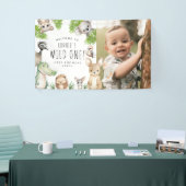 Wild One! Australische dieren verjaardagsfeestje Spandoek (Beurs)