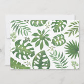 Wild One Baby 1st Birthday Oerwoud Safari Bedankkaart (Achterkant)