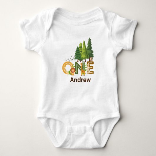 Wild One Baby Bodysuit (Voorkant)