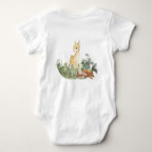 Wild One Baby Deer Forest thema 1e verjaardag Romper (Achterkant)