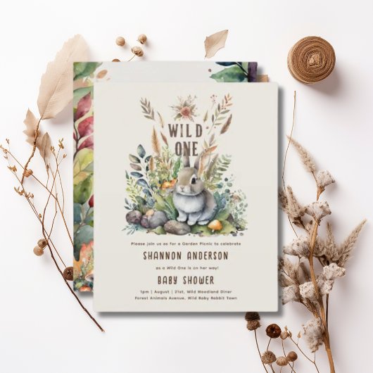 Wild One Baby Dieren in het Bos Baby Shower