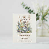 Wild One Baby Dieren in het Bos Baby Shower (Staand voorkant)