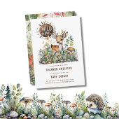 Wild One Baby Herten Bos Dieren Rustiek Kaart