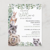Wild One Baby Shower Bosdieren uit het Woud (Voorkant)