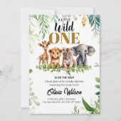 Wild One Baby shower Invitation Kaart (Voorkant)